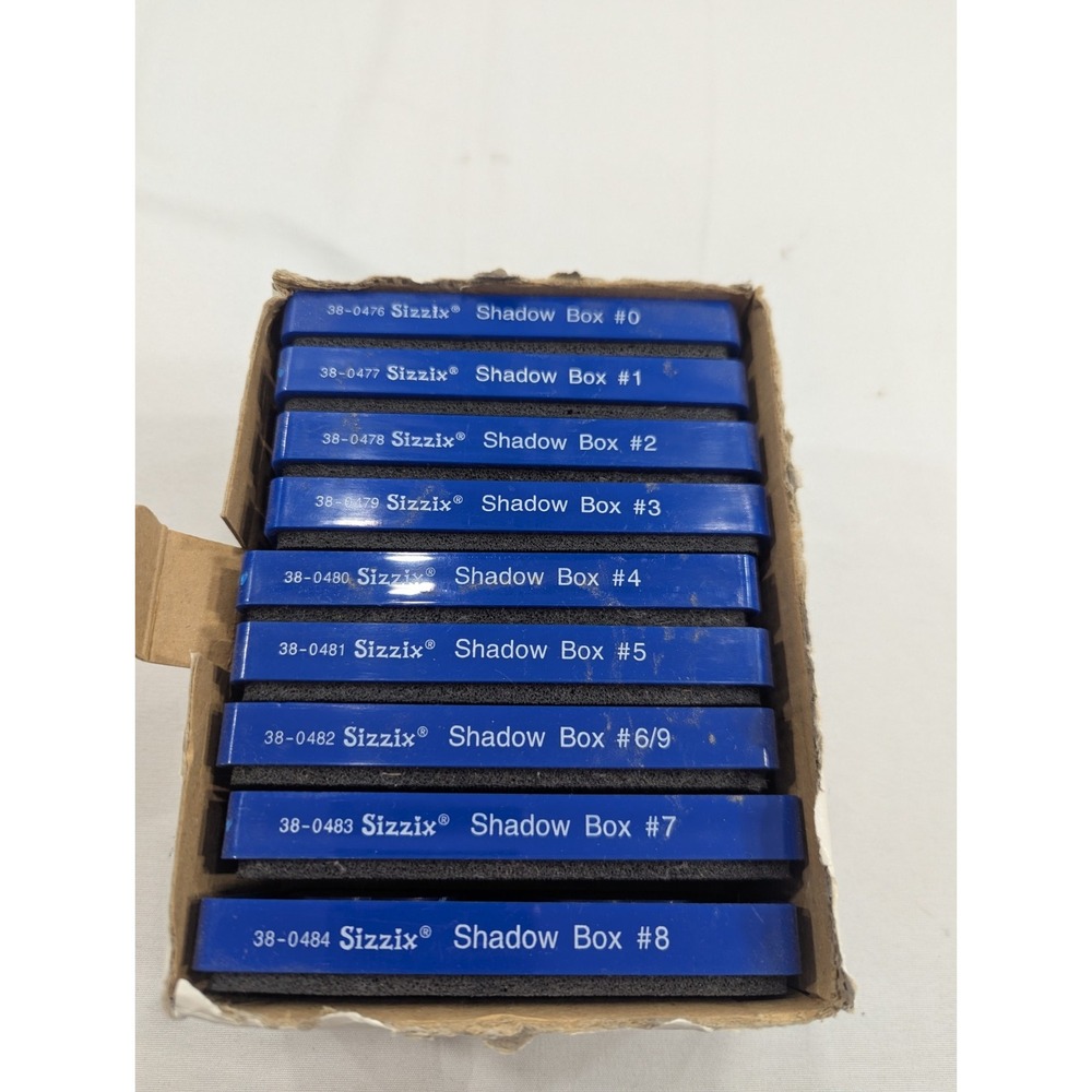 Sizzix Shadow‎ Box Big Thick Cutting Dies Numbers Set 1-8 (6/9)
